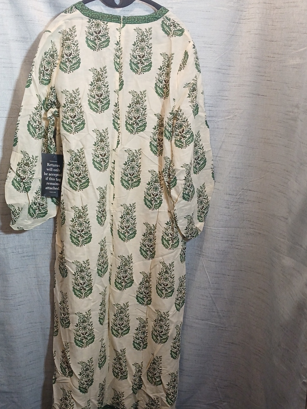 Tuckernuck  Jade Terrace Cotton Linen Rollins Dress Sz L NWT - Picture 5 of 7